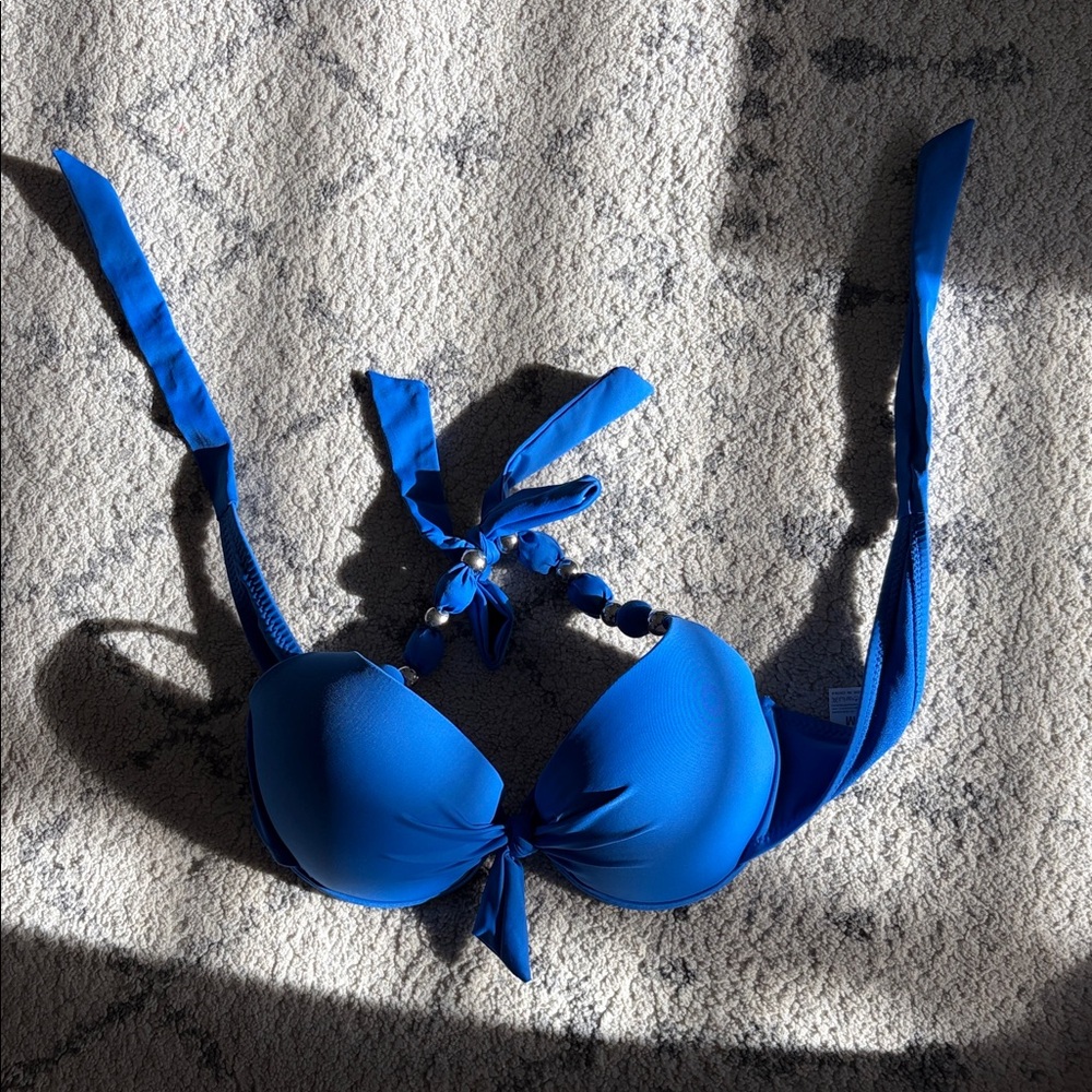 Elegant Blue Bikini Top